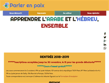 Tablet Screenshot of parlerenpaix.org